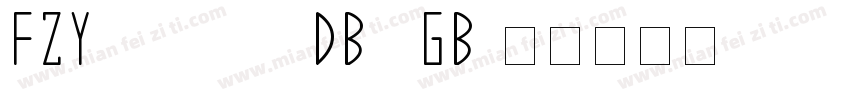 FZYa5ong5 DB1 GB字体转换